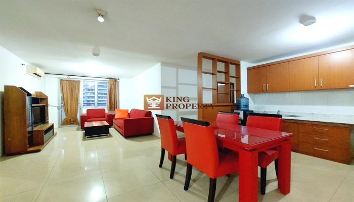 Jakarta Utara Furnished Lengkap! 3BR 128m2 Apartemen Paladian Park Kelapa Gading <br> 3 12