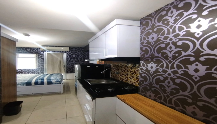 Green Bay Pluit Studio Cozy 21m² Full Furnished, View Pool Strategis Green Bay Pluit 9 1752636537581