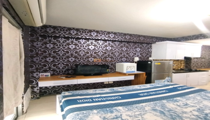 Green Bay Pluit Studio Cozy 21m² Full Furnished, View Pool Strategis Green Bay Pluit 5 1752636537702