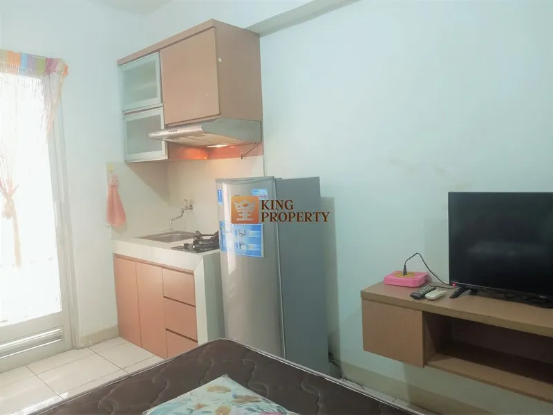 Studio Lantai Rendah Tower Depan Furnish Minimalis View Kota Greenbay