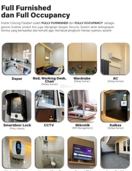 Jakarta Pusat Dijual Koster Coliving Paseban – Desain Modern Minimalist Contemporary, Dekat UI Salemba & RSCM 9 9