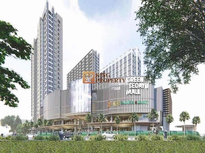 Jakarta Barat New Deal! Studio 28m2 Apartemen Green Sedayu Furnish Taman Palem<br> 20 green_sedayu_gedung