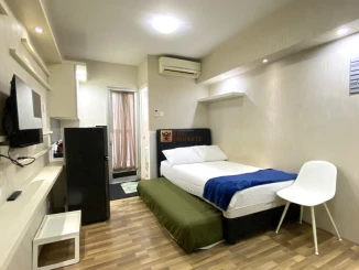Best Value Studio Full Furnished Interior Bagus dengan View Pool Green Bay Pluit Greenbay